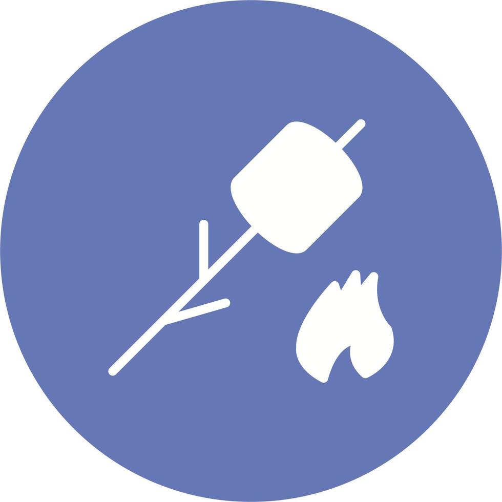 Inclined Marshmallow Vector Icon