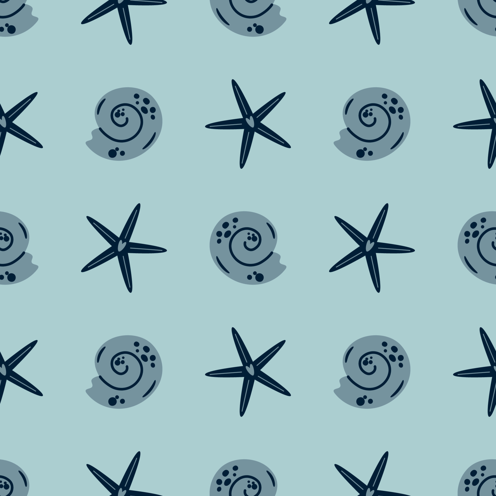 Starfish seamless pattern. Summer sea star pattern, cute seashell grey  background. Nautical baby textile design. Aquatic kids pattern. Ocean  vacation graphic design Fabric apparel vector illustration. 19784117 Vector  Art at Vecteezy