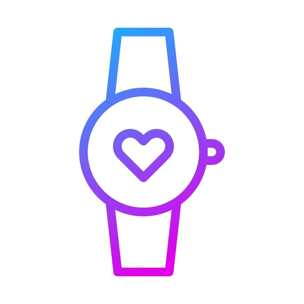 clock icon gradient purple style valentine illustration vector element and symbol perfect.