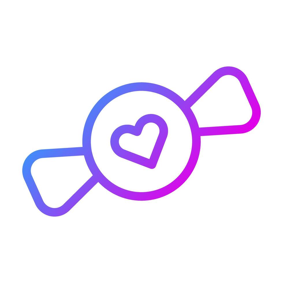 candy icon gradient purple style valentine illustration vector element and symbol perfect.
