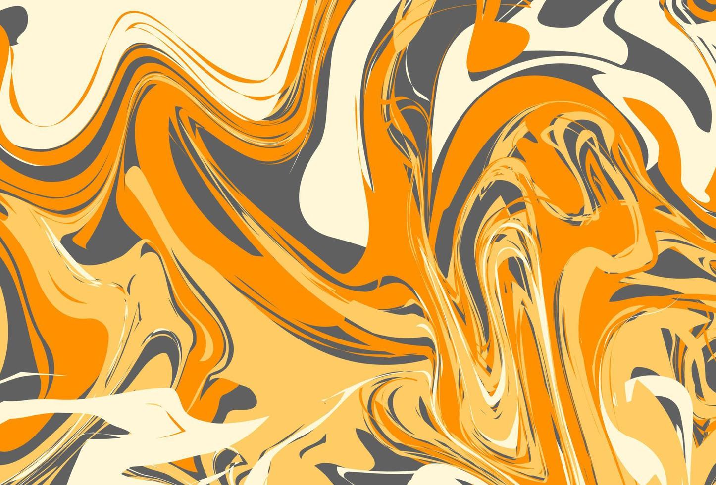 abstract marble patterns, wood texture, watercolor marble patterns. Orange and yellow. Vector background. Trendy textiles, fabrics, wrappers. Aqua ink painting on water