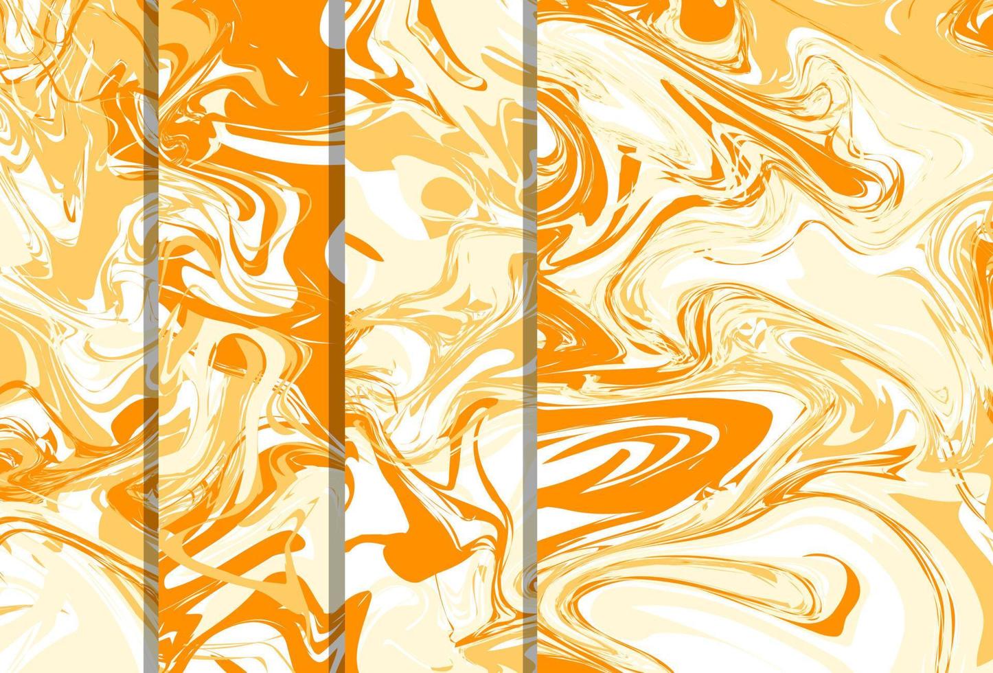 abstract marble patterns, wood texture, watercolor marble patterns. Orange and yellow. Vector background. Trendy textiles, fabrics, wrappers. Aqua ink painting on water