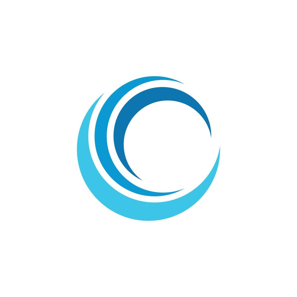 Water wave icon vector