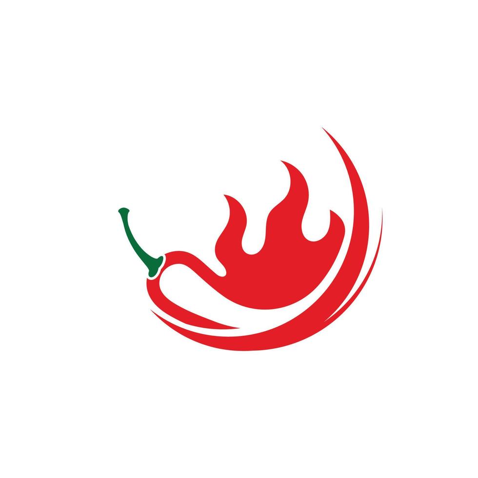 Red hot natural chili icon vector Illustration