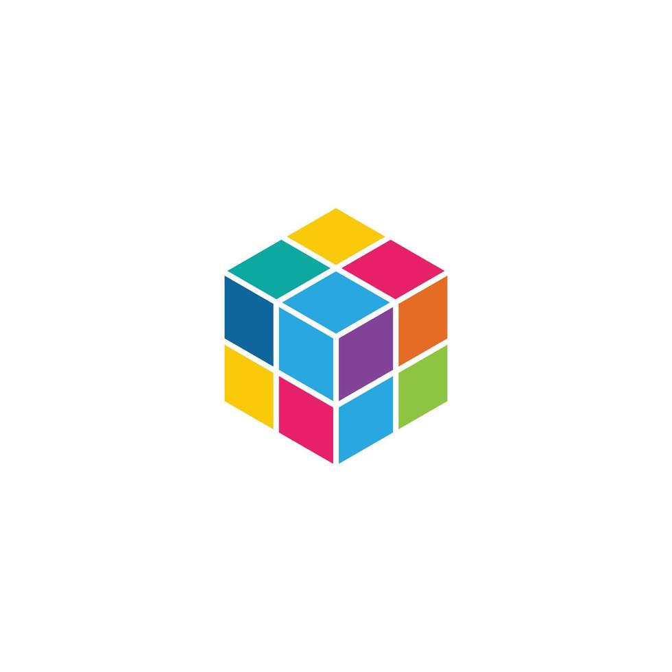 Cube Logo Template vector icon