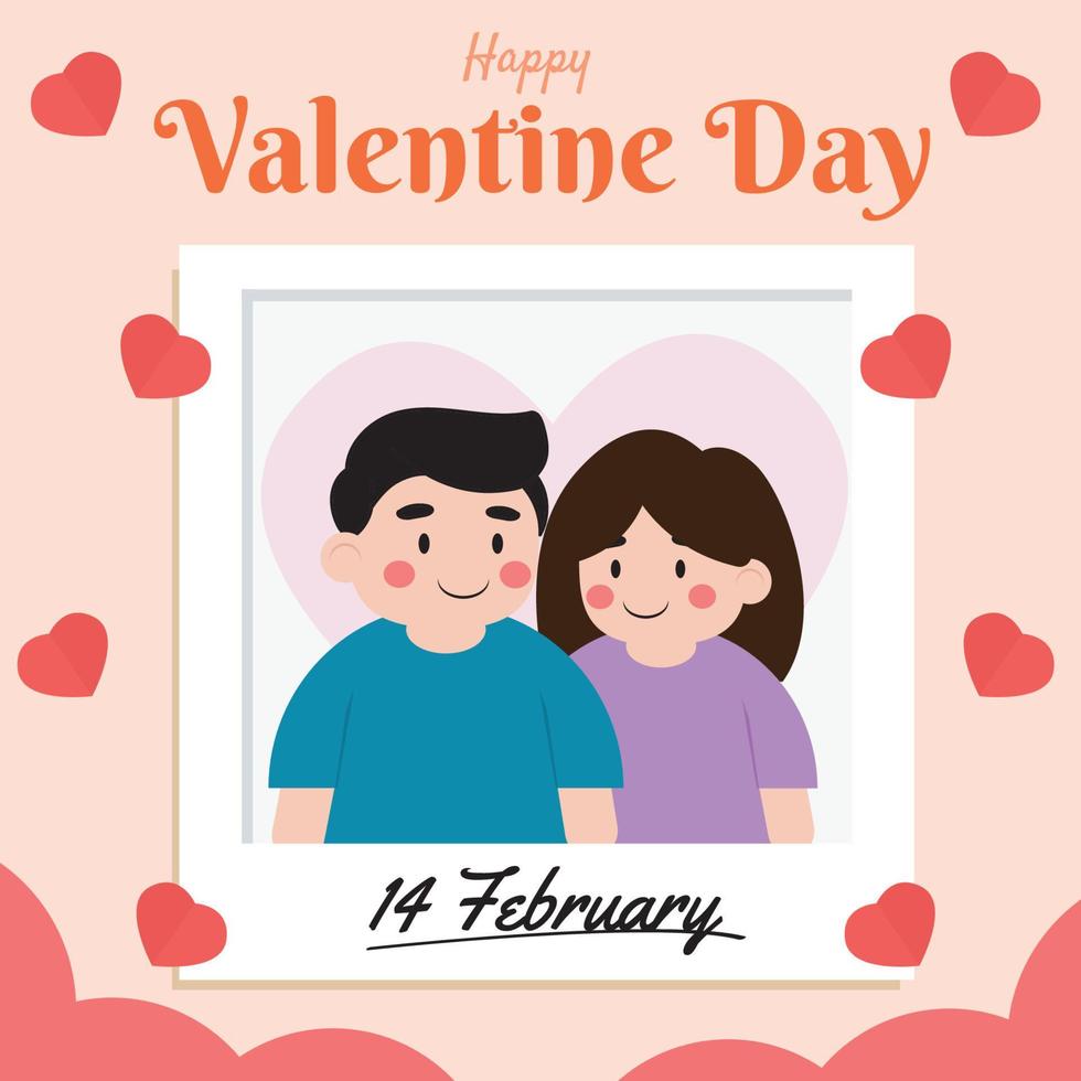 Happy valentine days vector