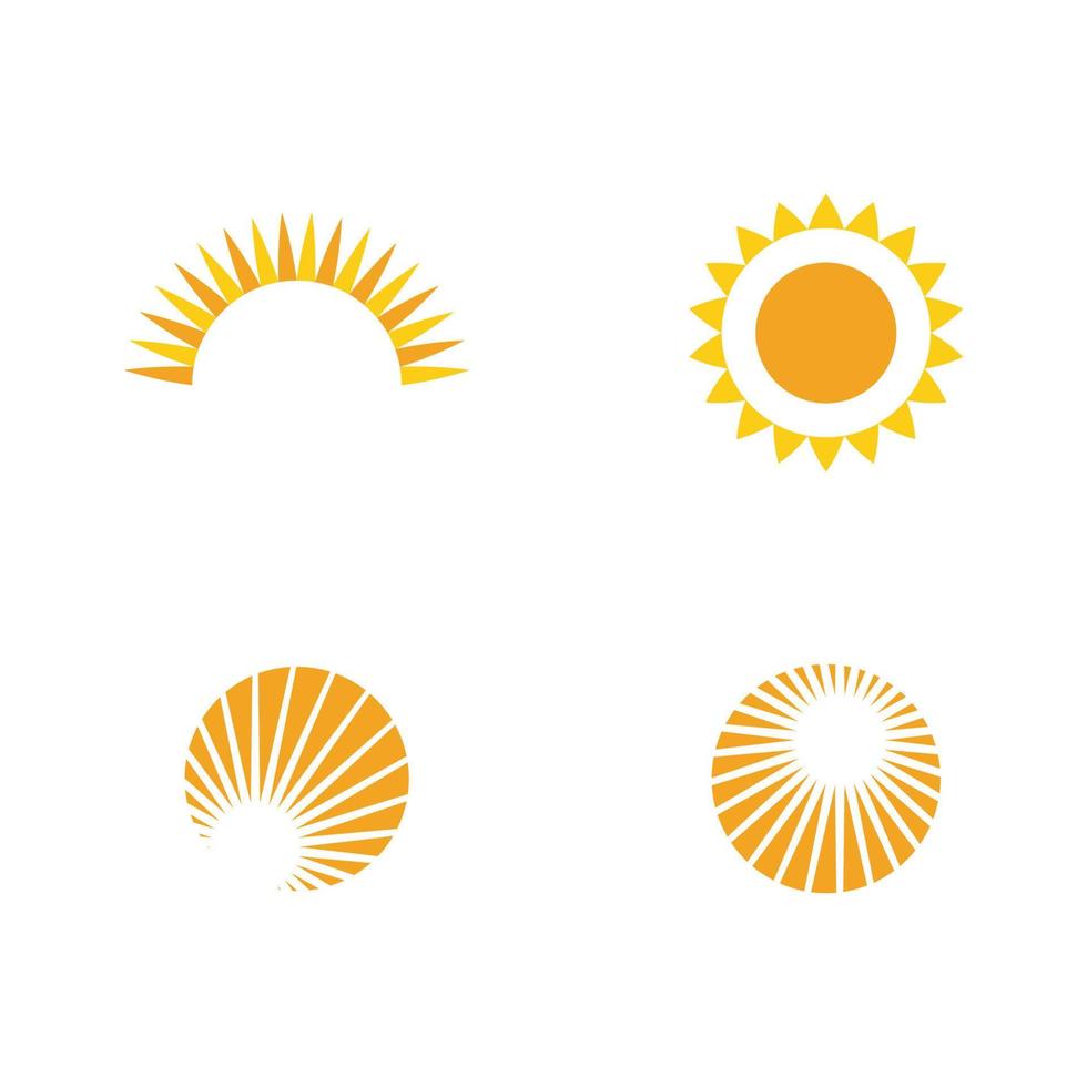 icono de ilustración de vector de sol