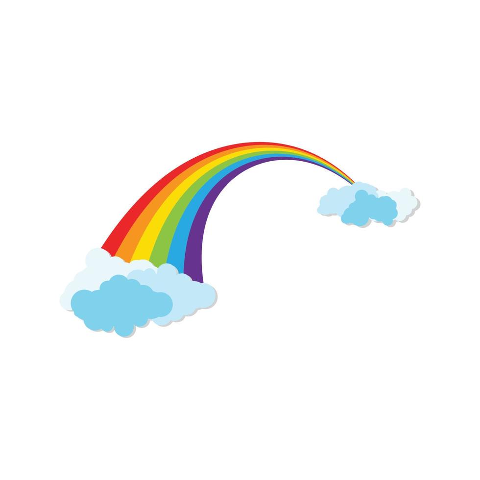 Rainbow template vector