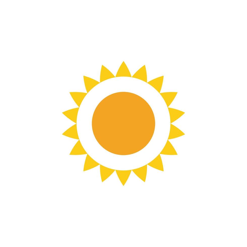 icono de ilustración de vector de sol