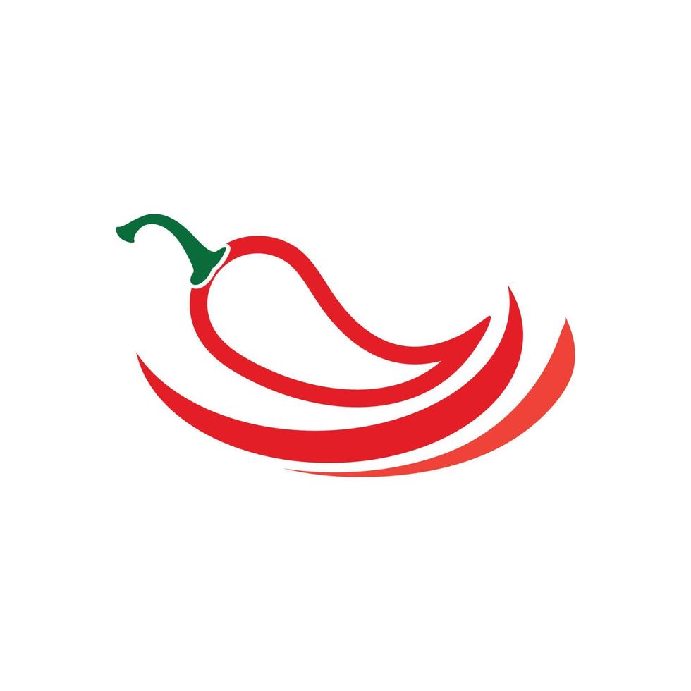 Red hot natural chili icon vector Illustration