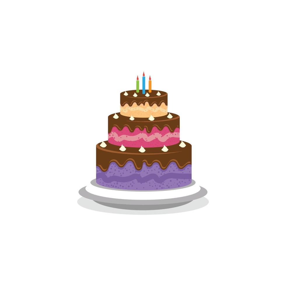 Cake sign icon vector illustration design template