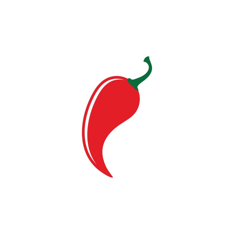 Red hot natural chili icon vector Illustration