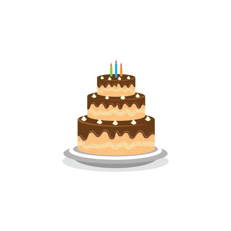 Cake sign icon vector illustration design template