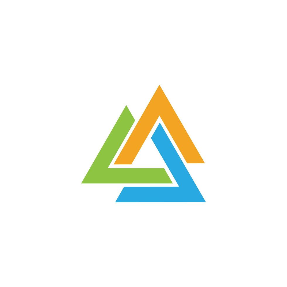 Triangle Logo Template vector icon