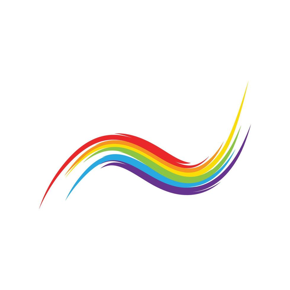 Rainbow template vector