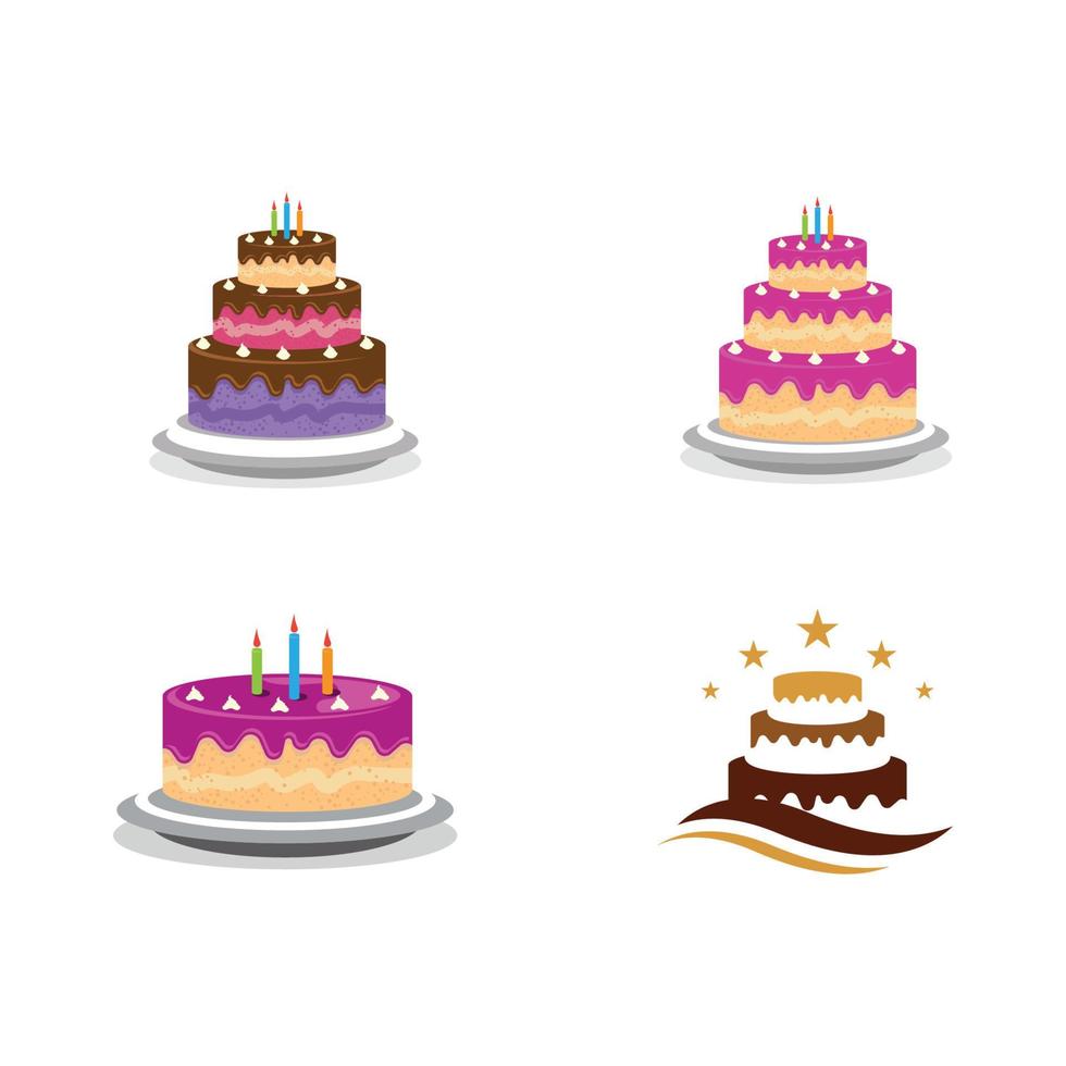 Cake sign icon vector illustration design template