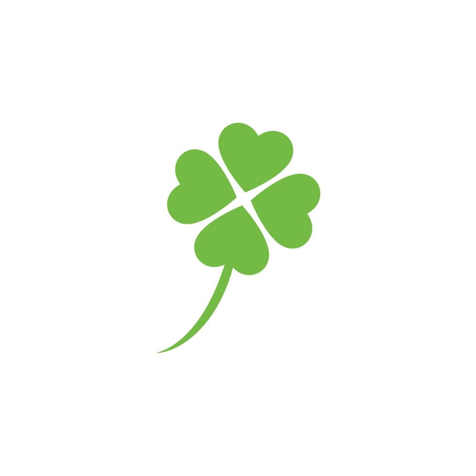 Green Clover Leaf Logo Template vector