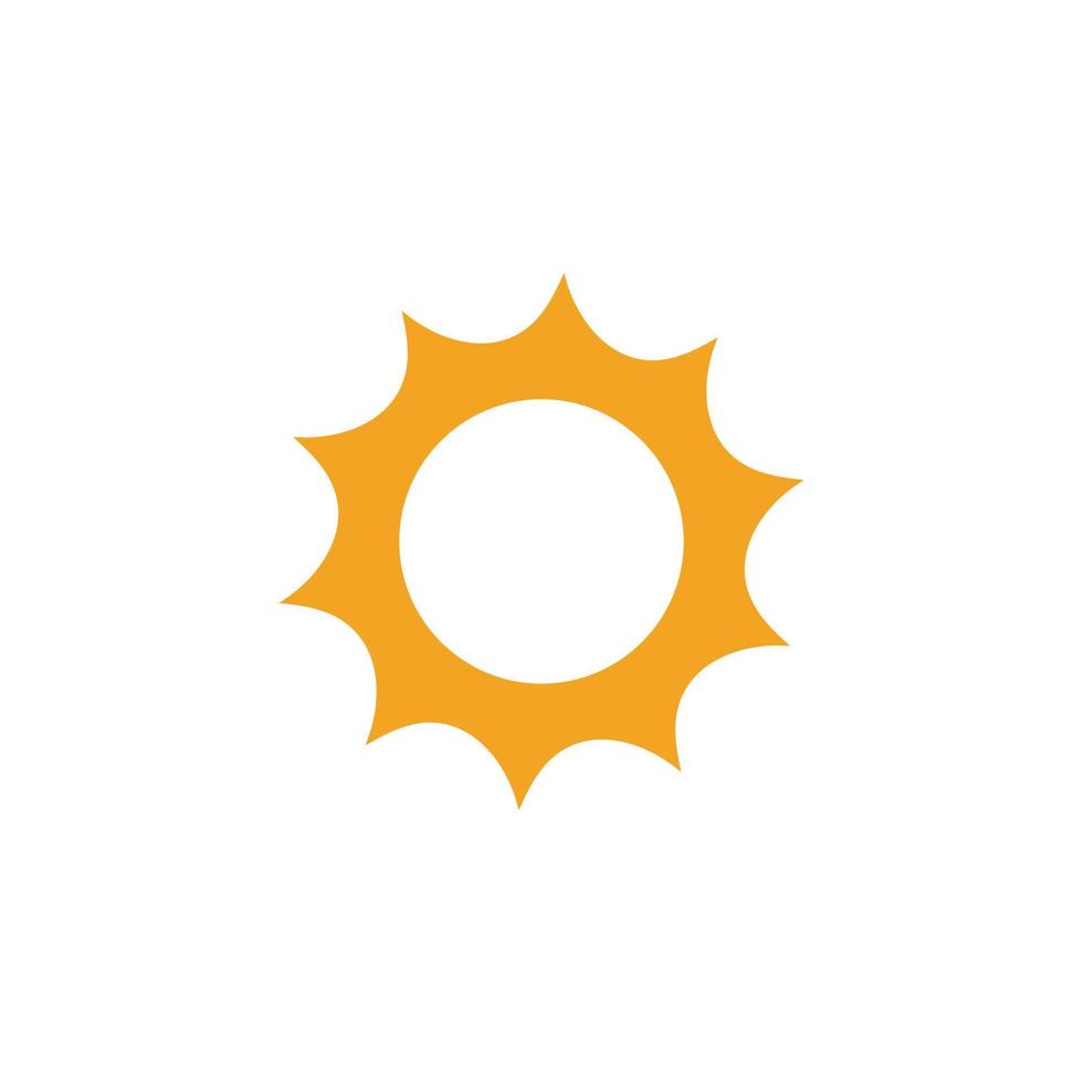 icono de ilustración de vector de sol