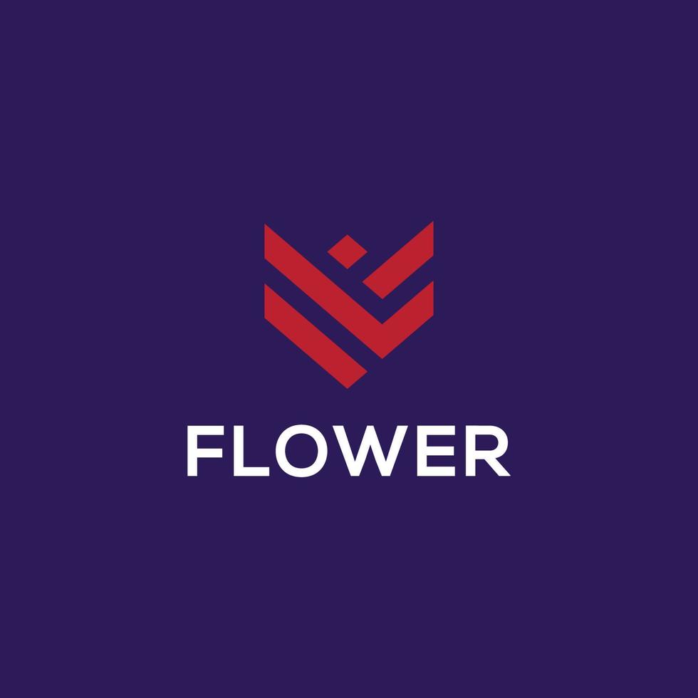 Blooming Beauty , A Guide to Geometric Flower Logo Design vector