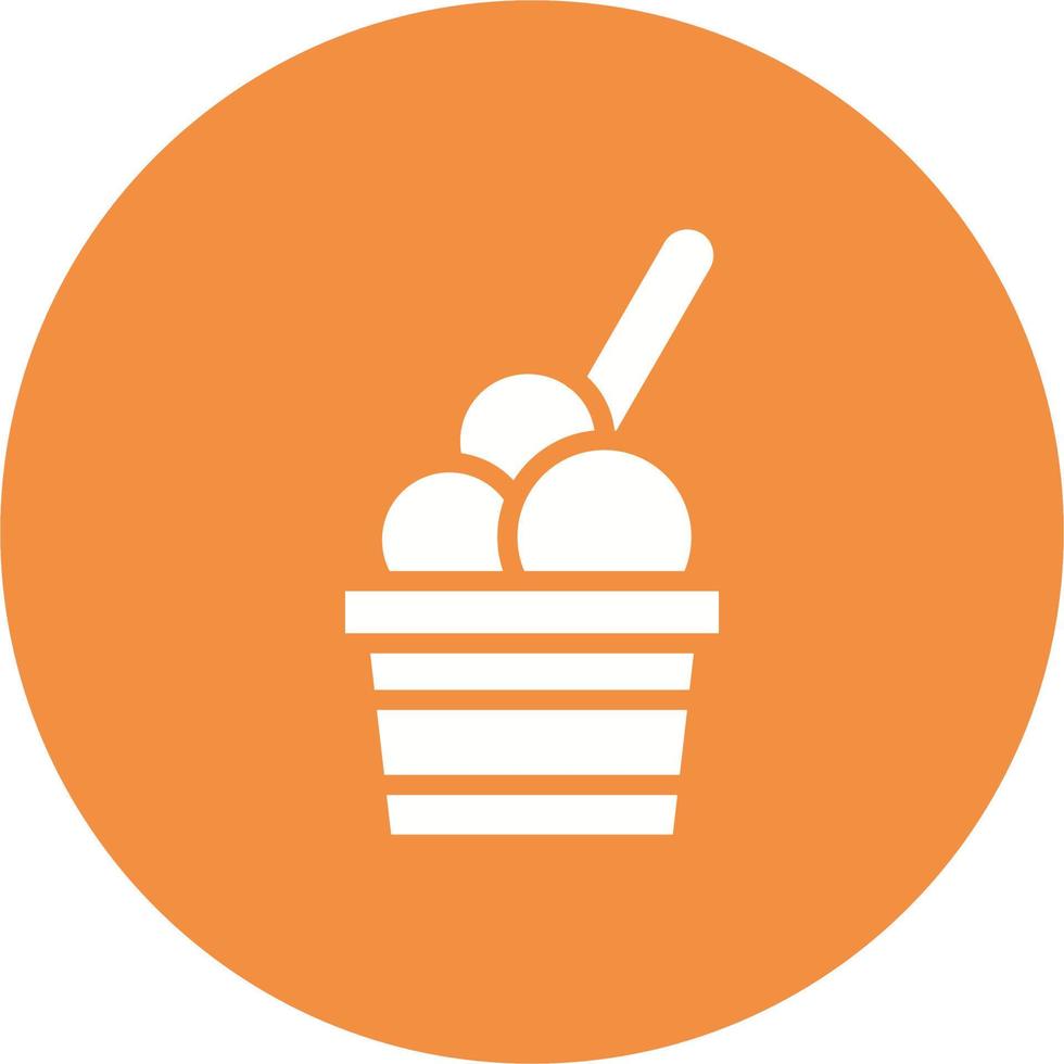 Ice Cream Balls On Cup Vector Icon