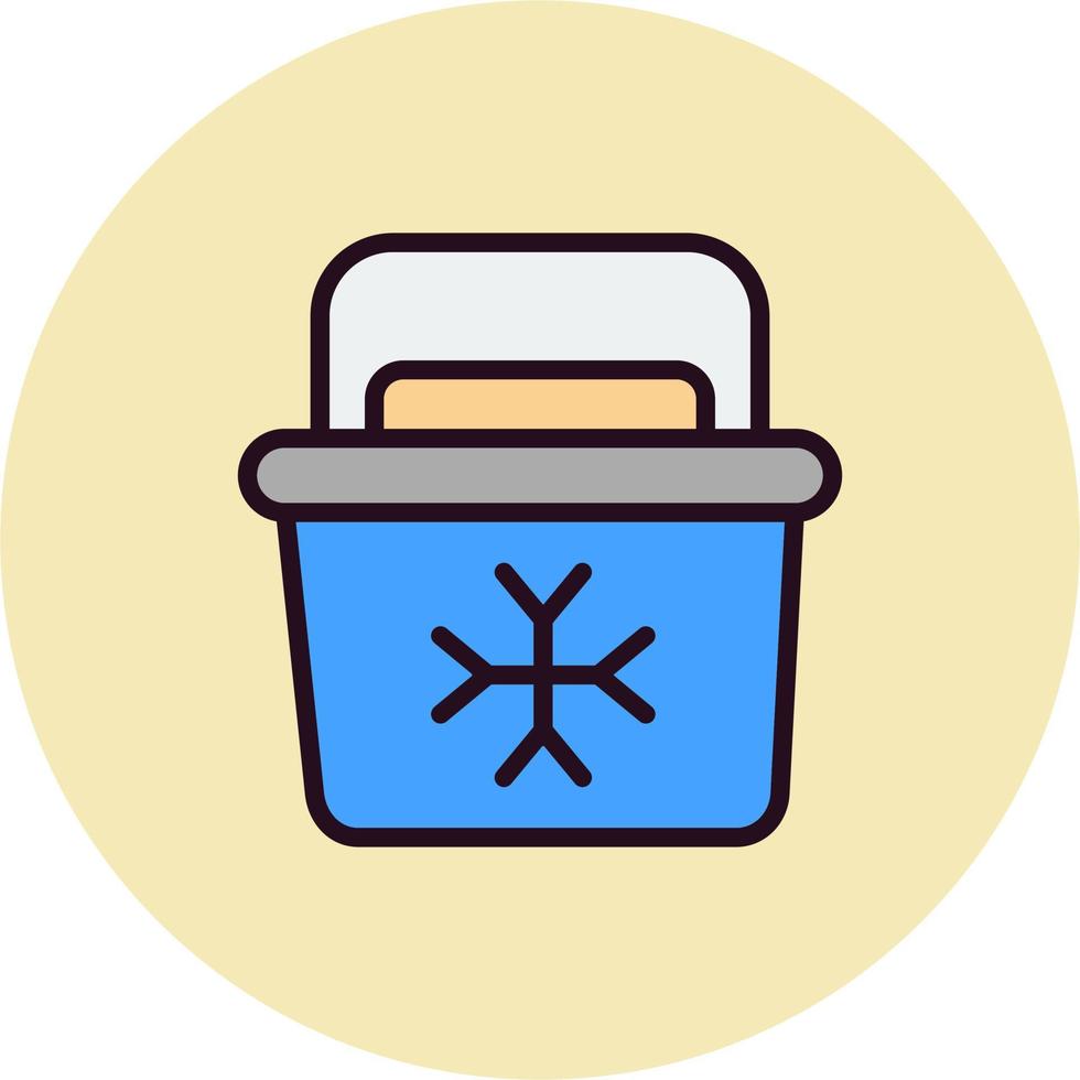 Portable Fridge Vector Icon