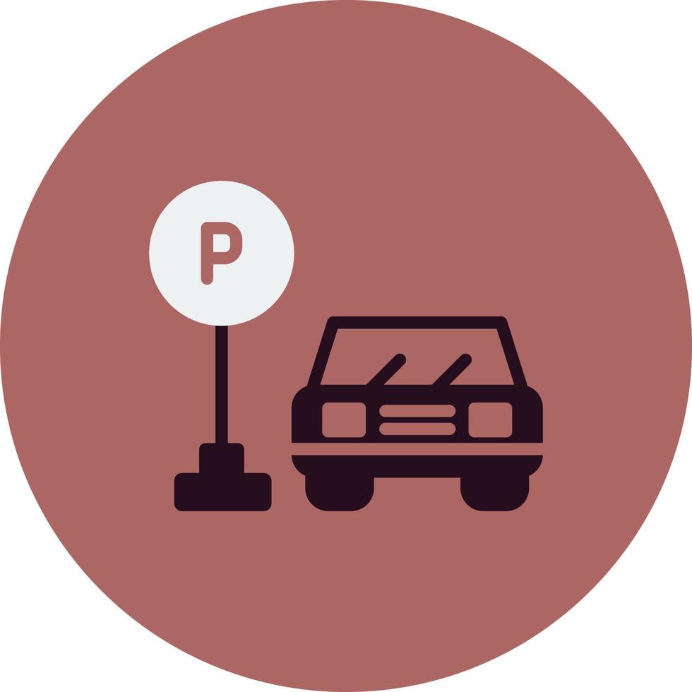 icono de vector de estacionamiento