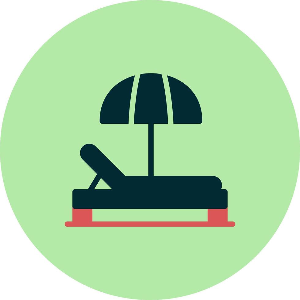 Sunbed Vector Icon