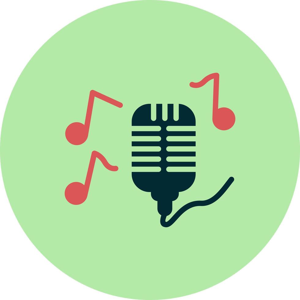 Singing Vector Icon