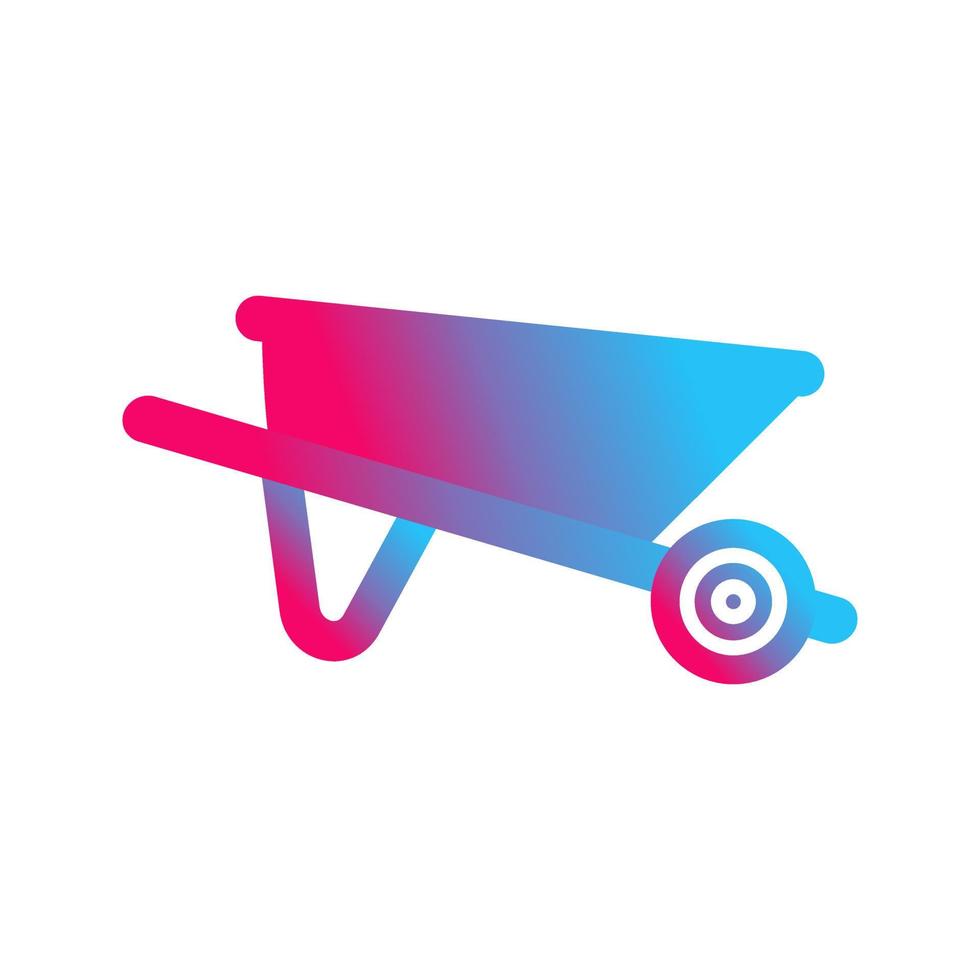 Wheelbarrow Vector Icon