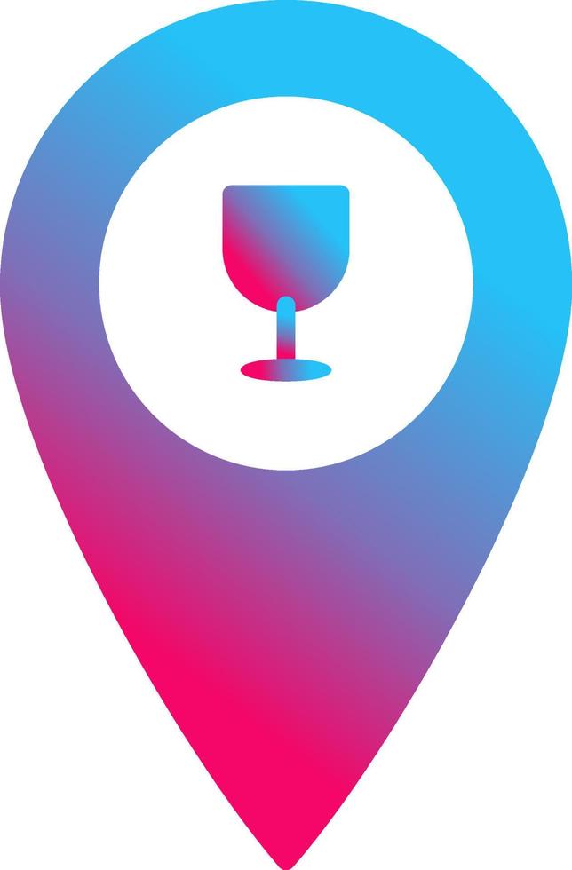 Unique Bar Location Vector Icon