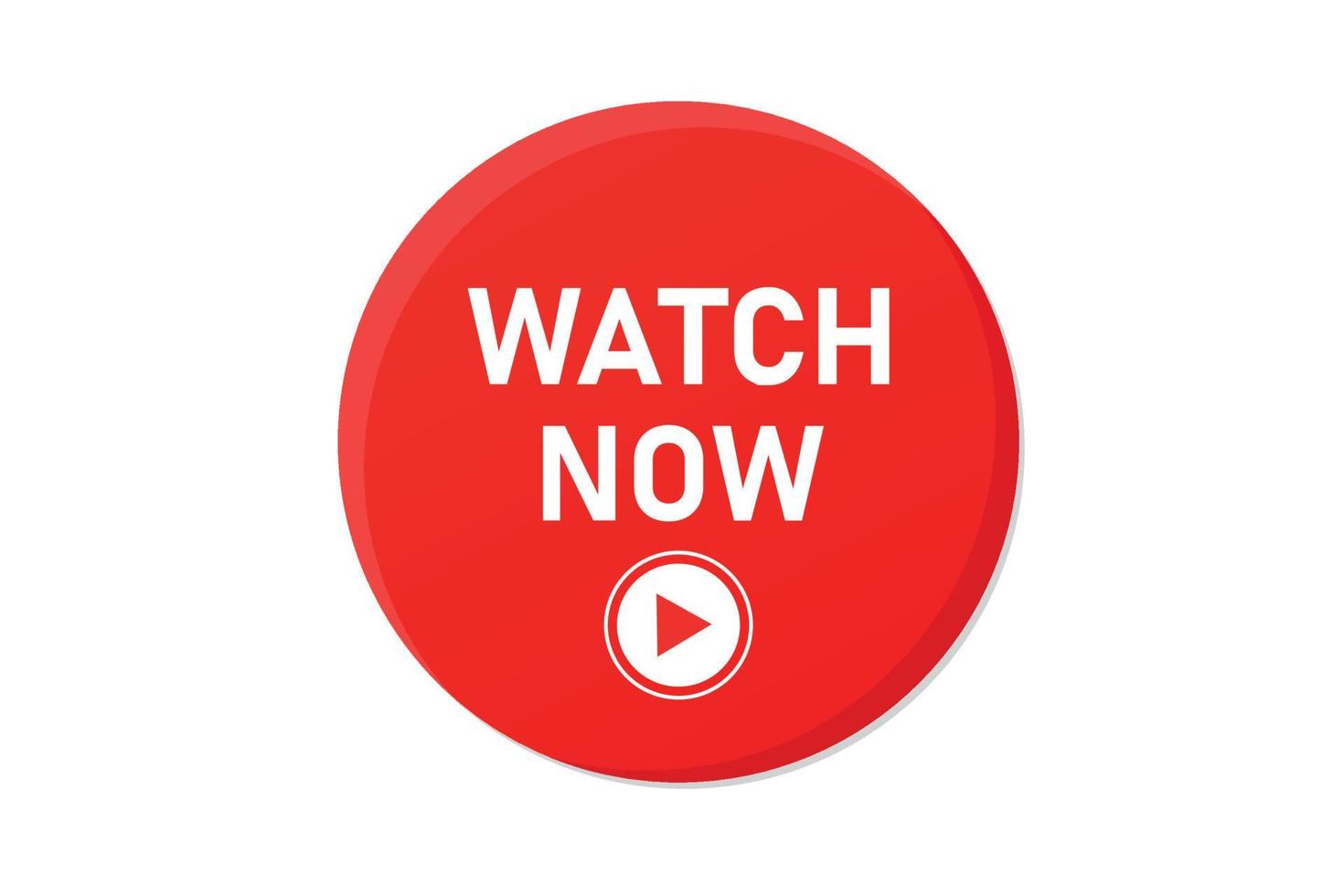 Watch now button vector illustration.