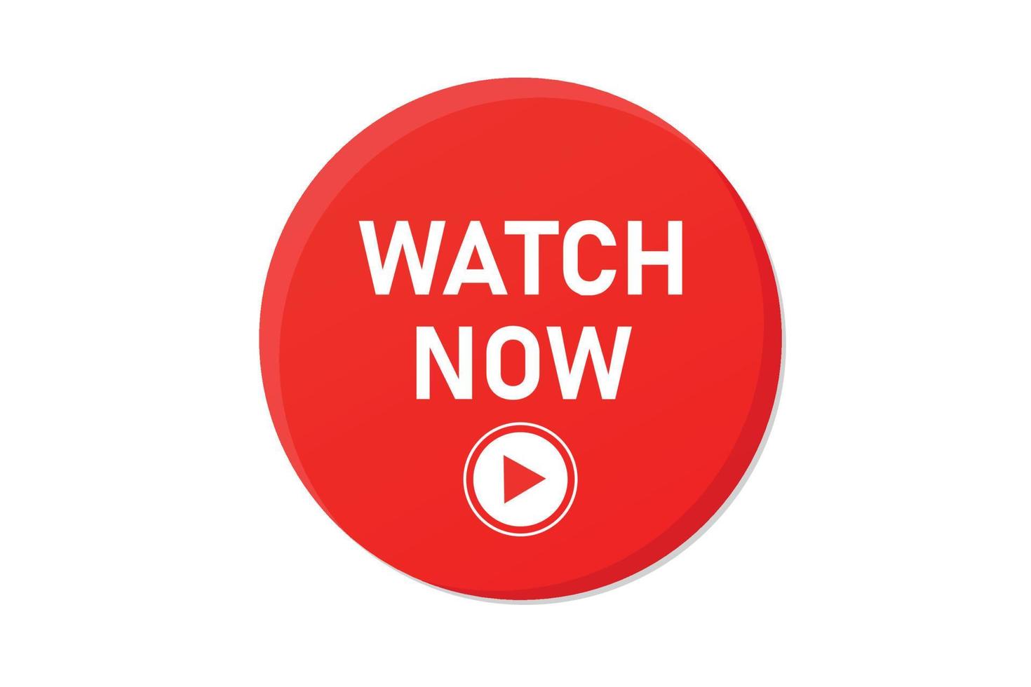 Watch now button vector illustration.