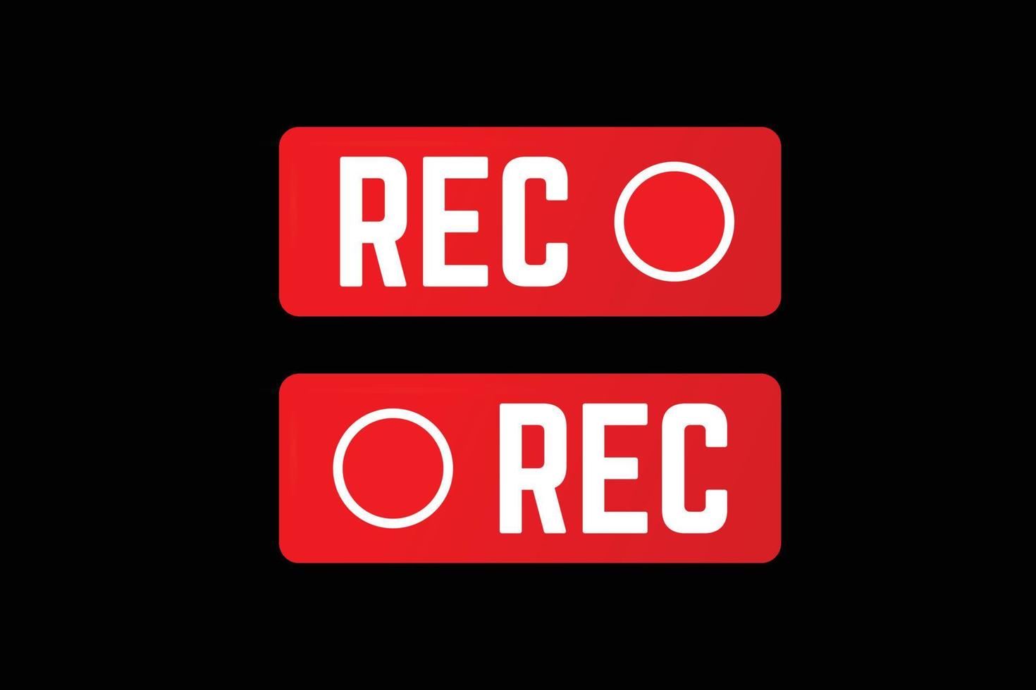Video recording icon design illustration vector