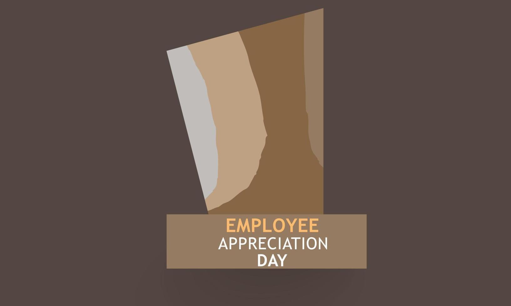 Employee Appreciation Day. Template for background, banner, card, poster vector