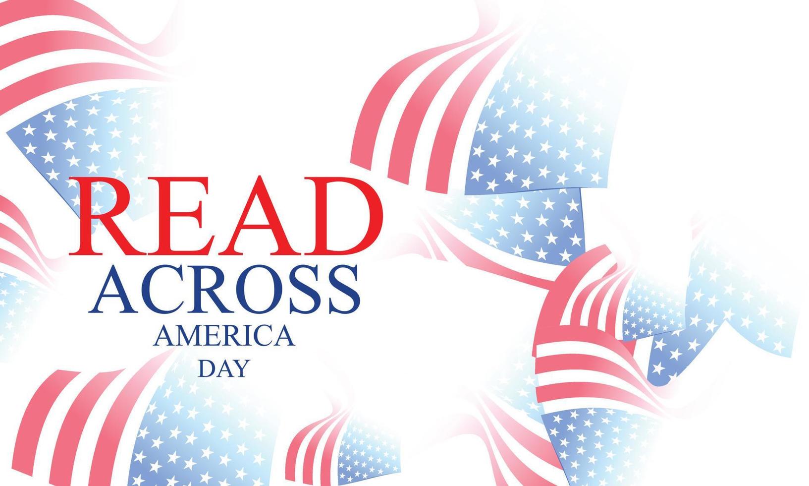 Read Across America Day concept. Template for background, banner, card, poster vector