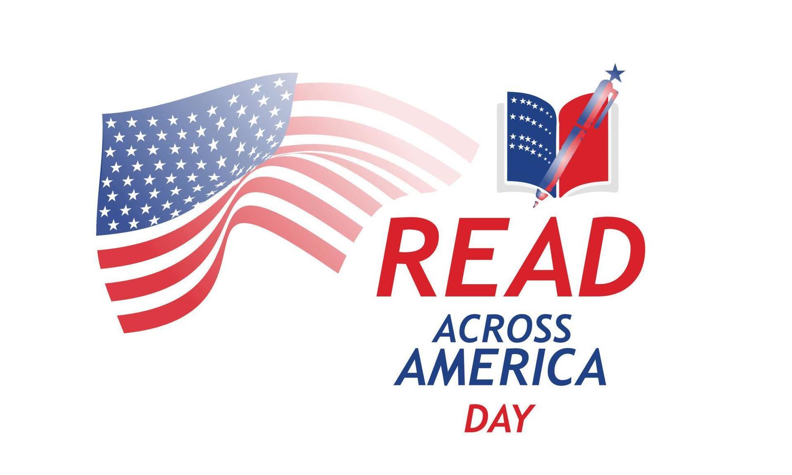 Read Across America Day concept. Template for background, banner, card, poster vector