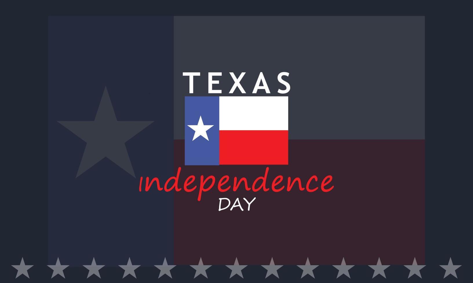 Texas Independence Day Background. Banner, Poster, Vector Illustration