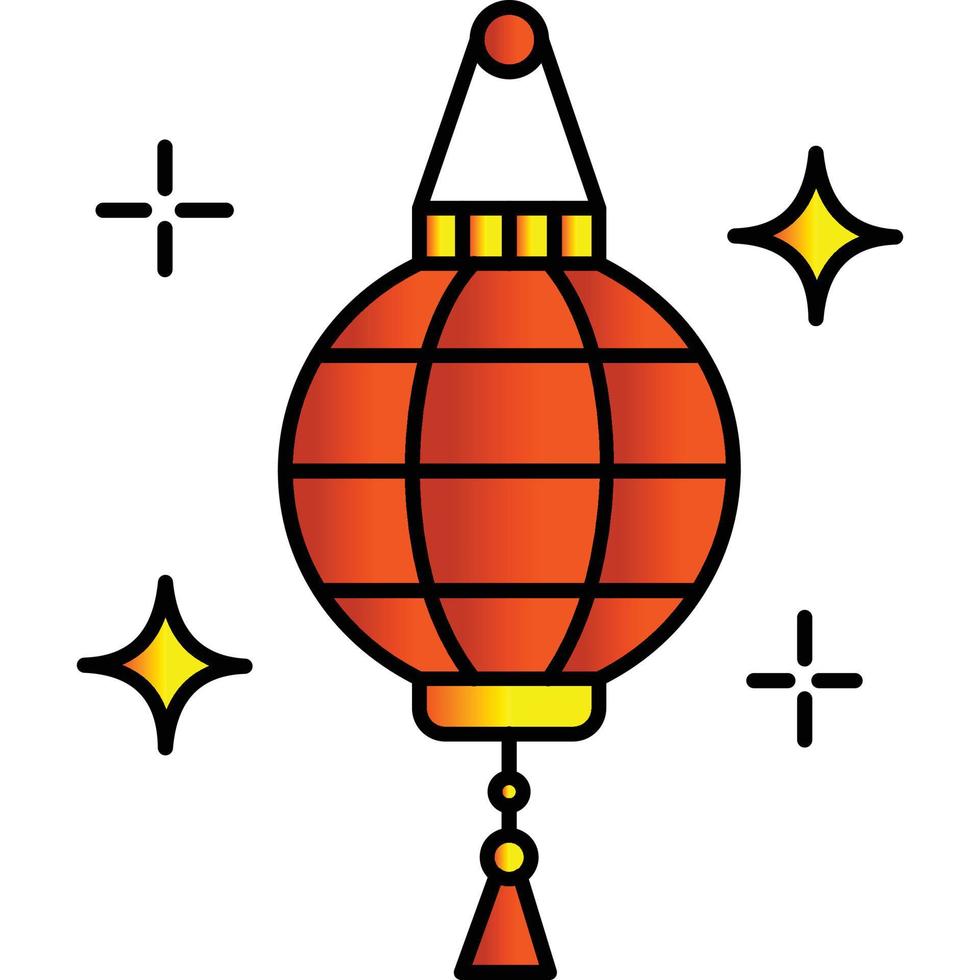 Lantern lamp which can easily edit or modify vector