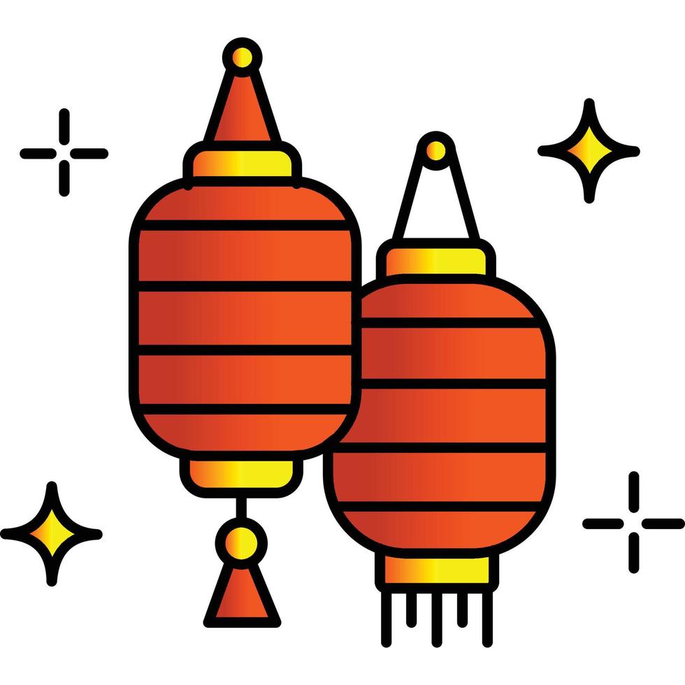 Lantern lamp which can easily edit or modify vector