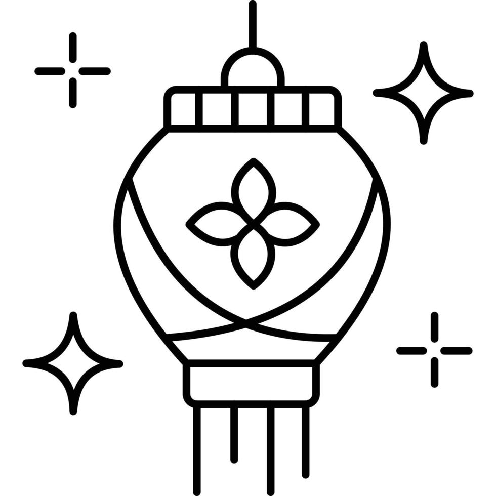 Lantern lamp which can easily edit or modify vector