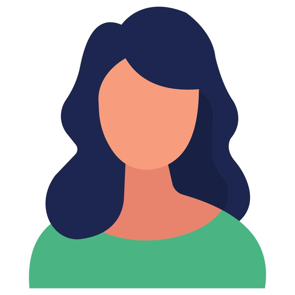 Female Avatar which can easily edit or modify vector