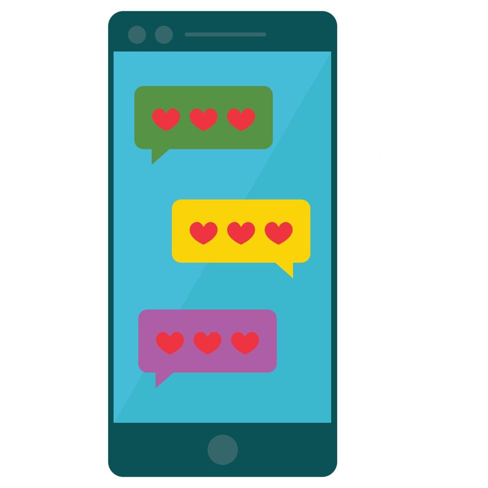 Romance Chat which can easily edit or modify vector