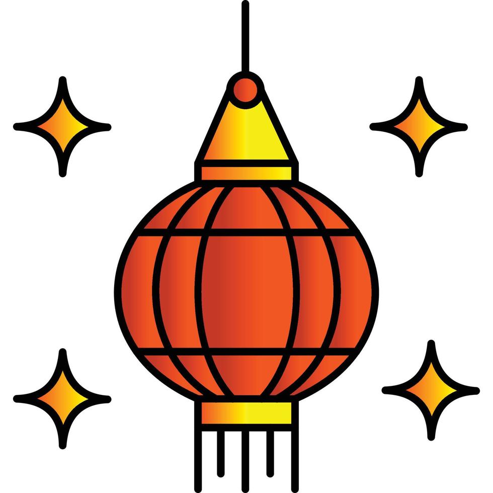 Lantern lamp which can easily edit or modify vector