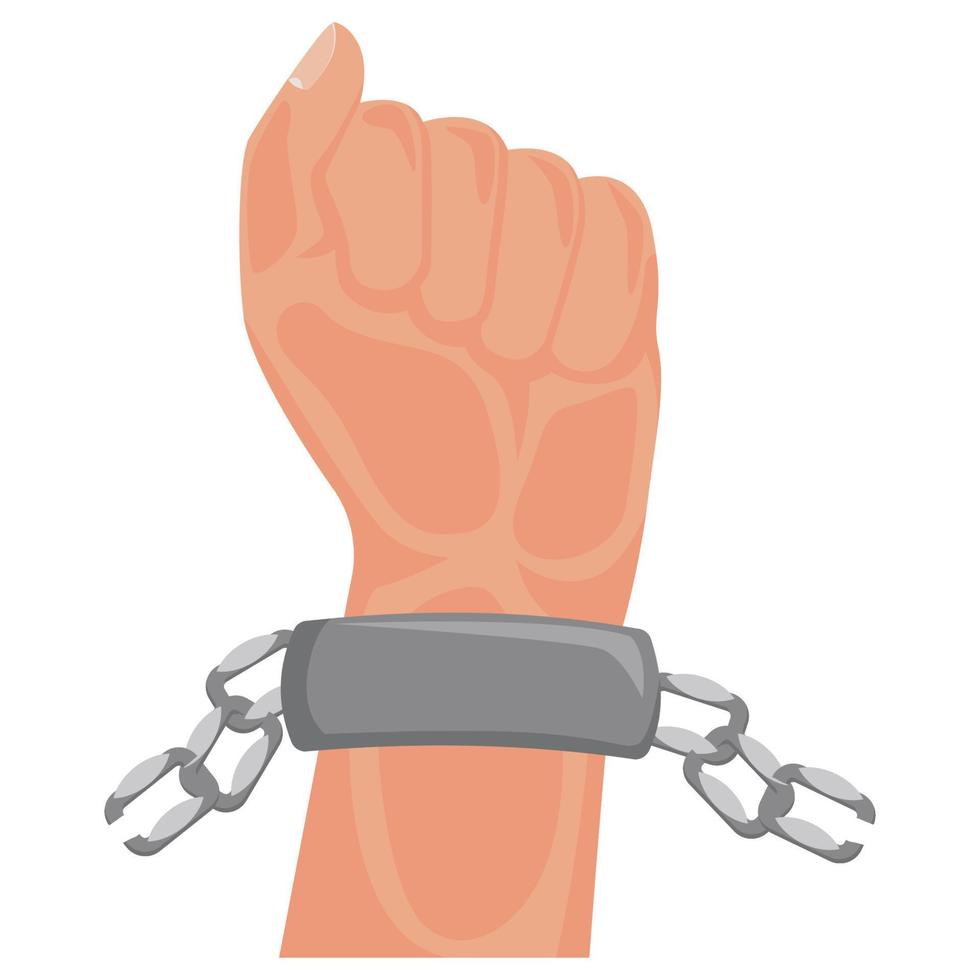 Handcuff which can easily edit or modify vector