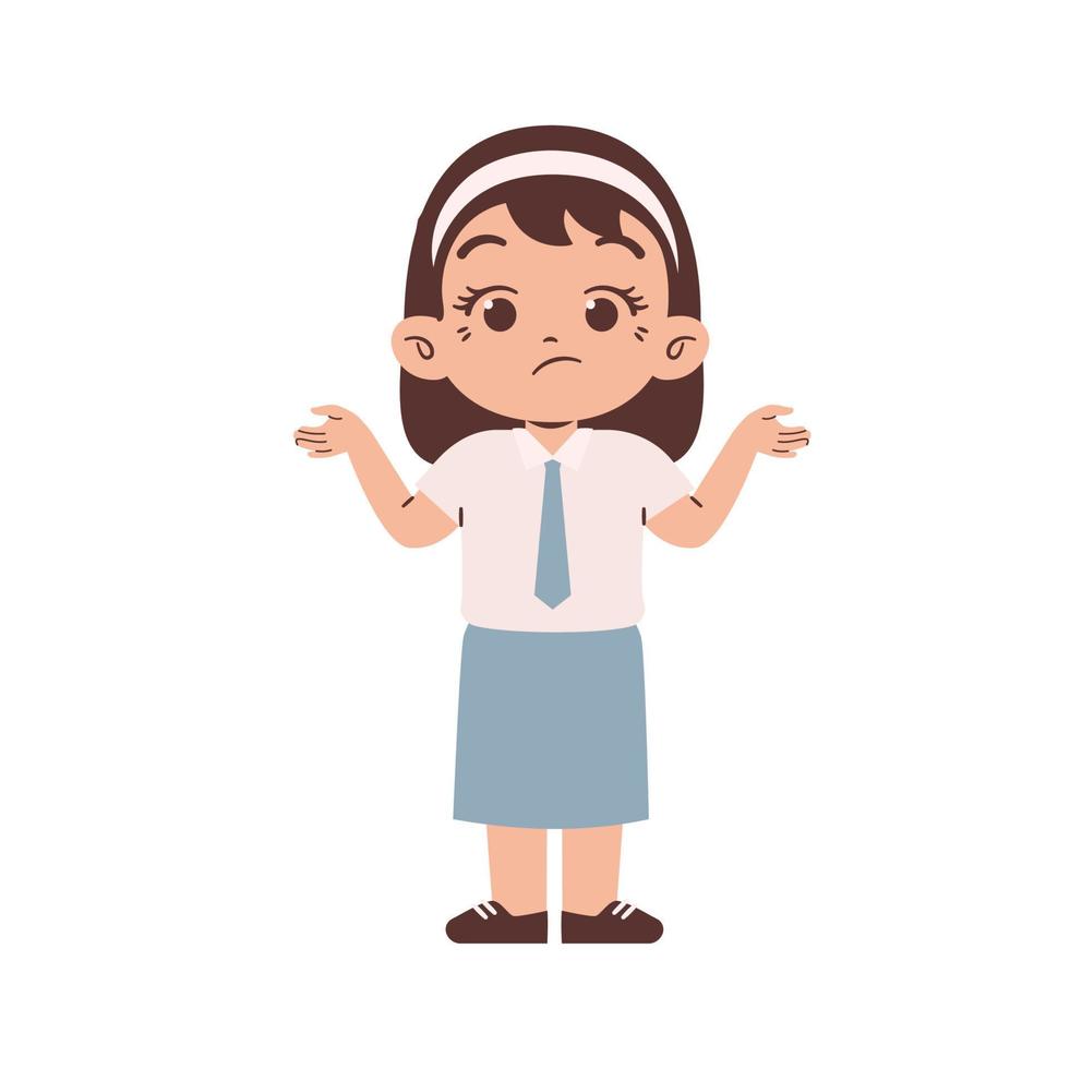 Indonesian high school student vector