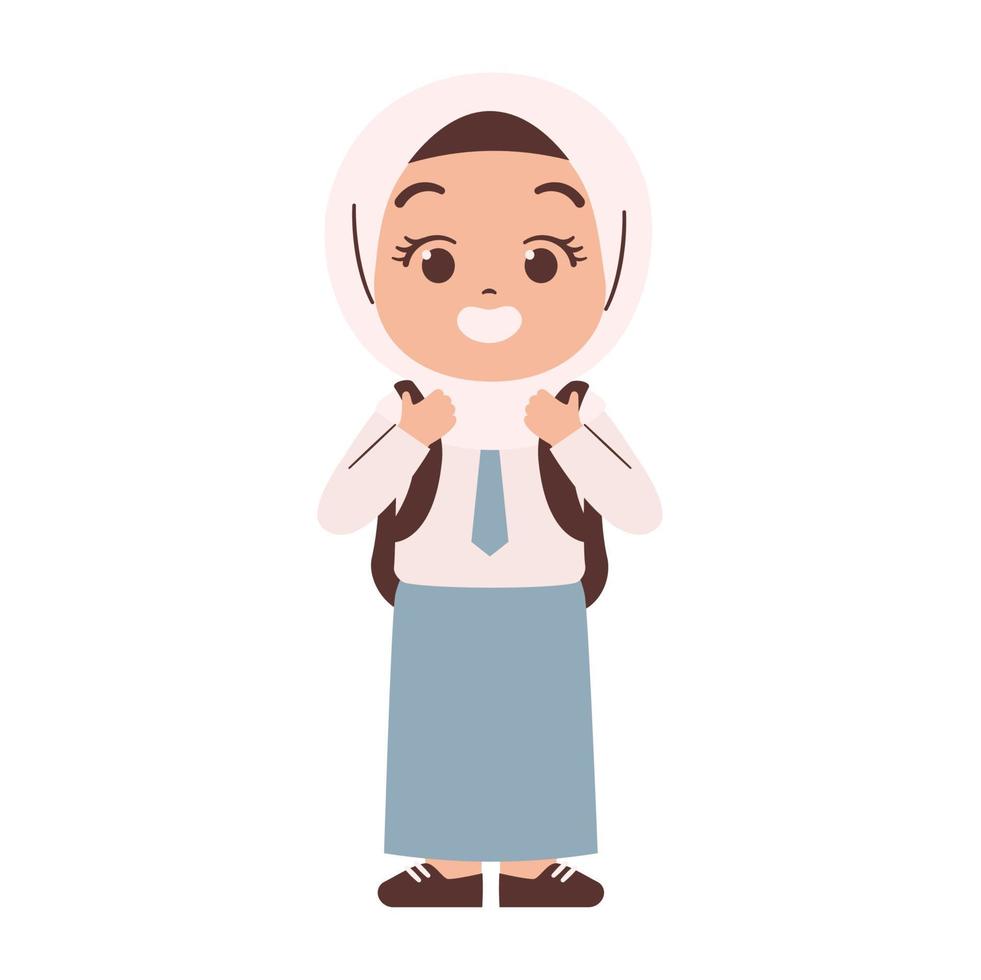 Indonesian high school student vector