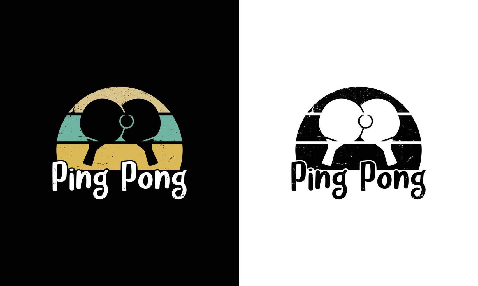 Ping Pong Table Tennis Quote T shirt design, typography vector