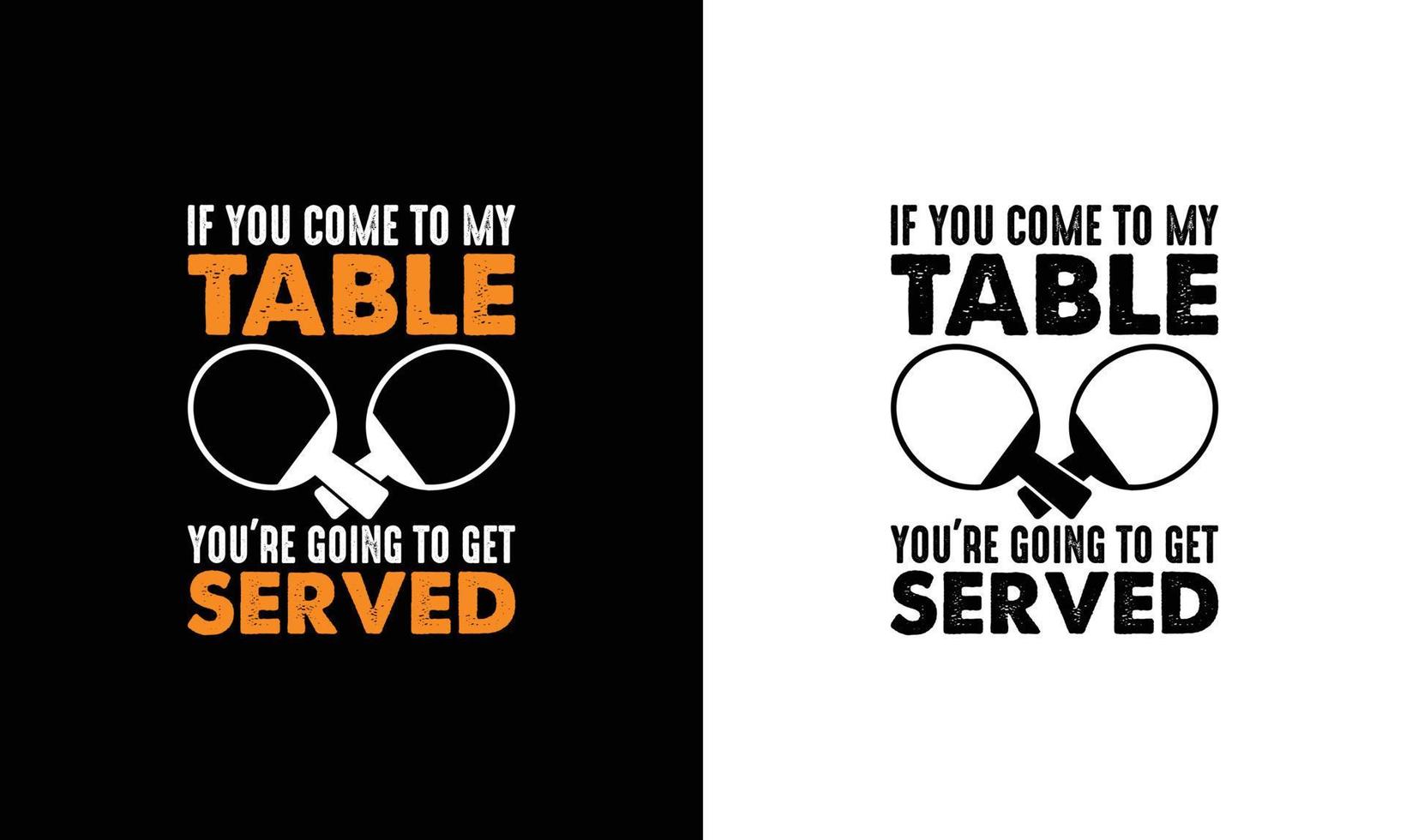 Ping Pong Table Tennis Quote T shirt design, typography vector