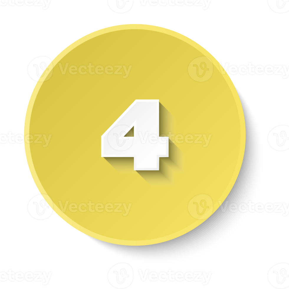 Bullet with number 4 png