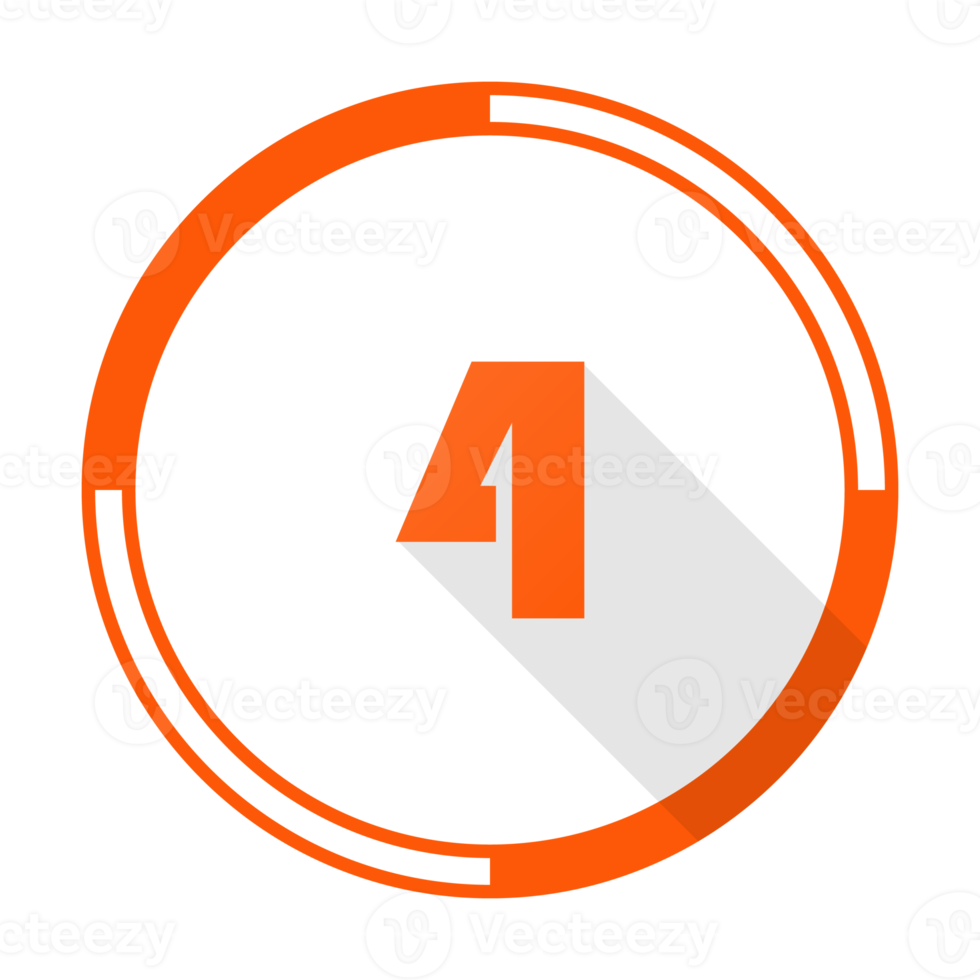 Bullet with number 4 png